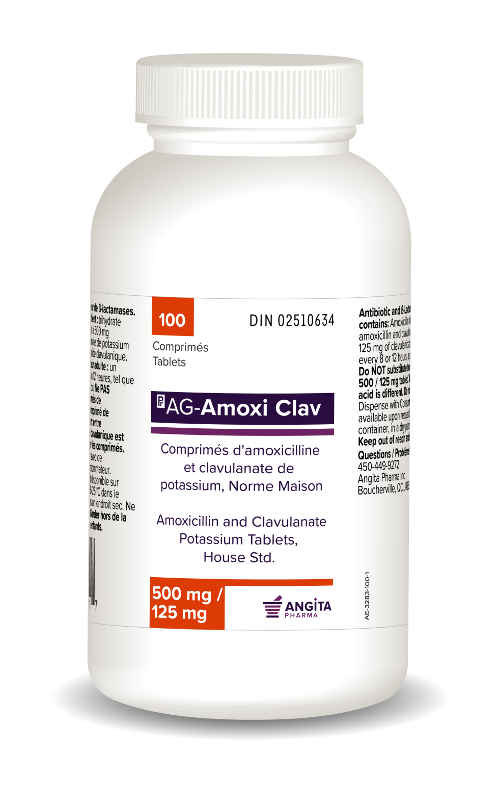 AG AMOXI CLAV 500 MG 125 MG Angita Pharma