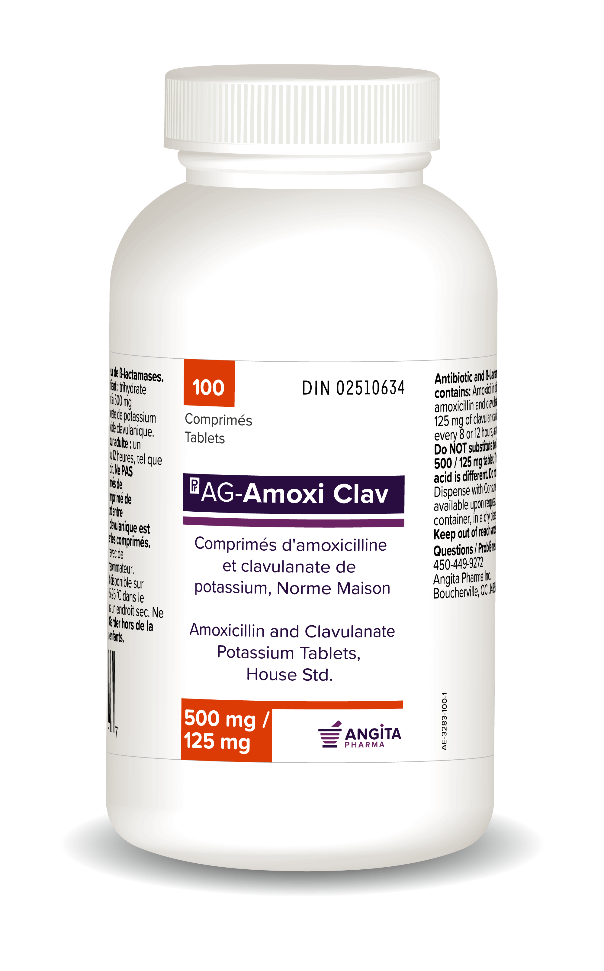 AG AMOXI CLAV 500 MG 125 MG Angita Pharma